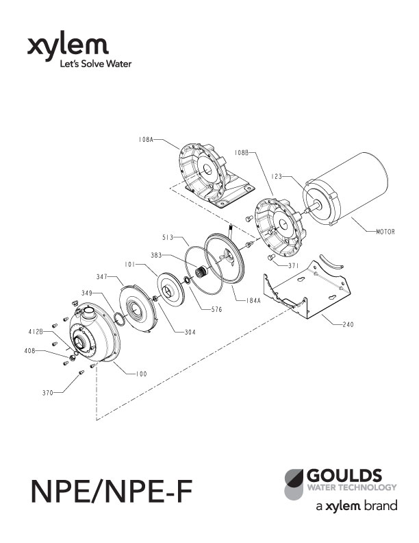 Refacciones Para Bomba Goulds NPE 1ST, 2ST Y 3ST SS316L